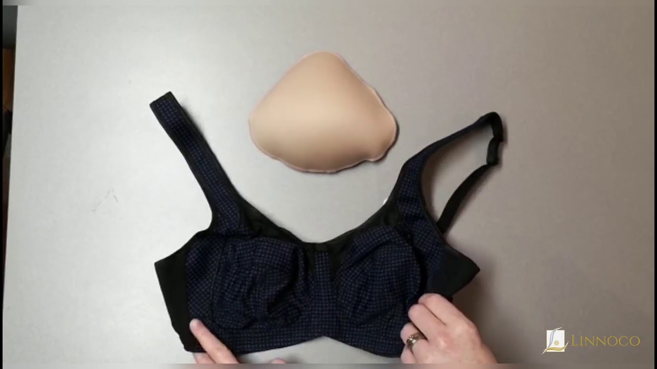 How to Put a Breast Prosthesis into a Pocketed or Mastectomy Bra - Linnoco