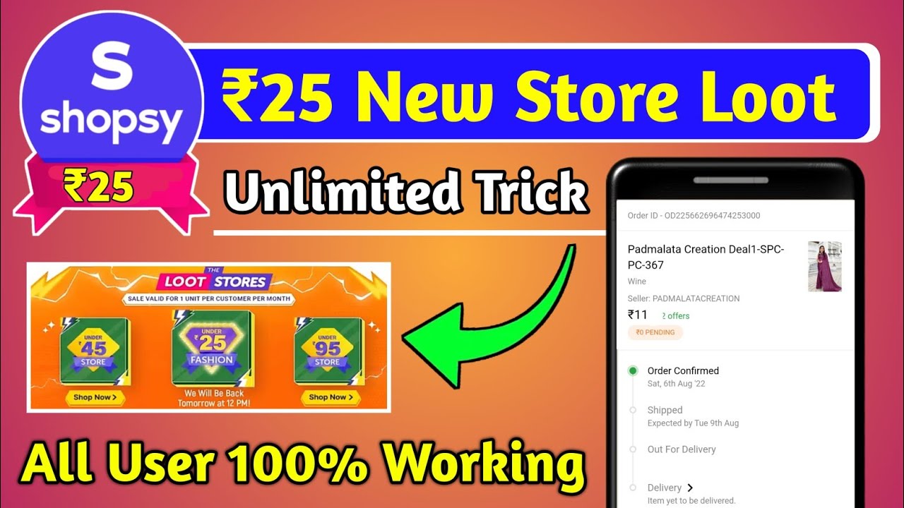 🔥Shopsy App New ₹25 Store Loot Unlimited Trick 😍 | Shopsy 25 Rupees Store | Shopsy New Offers Today
