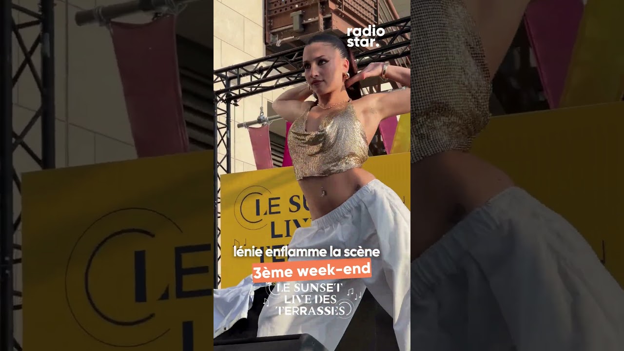 L&eacute;nie enflamme la sc&egrave;ne des Sunset Live des Terrasses #lenie #sunsetlive #concert #live