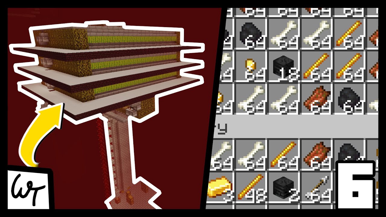 Nether Fortress Farming - Skyblock Minecraft 1.17 - Episode 6