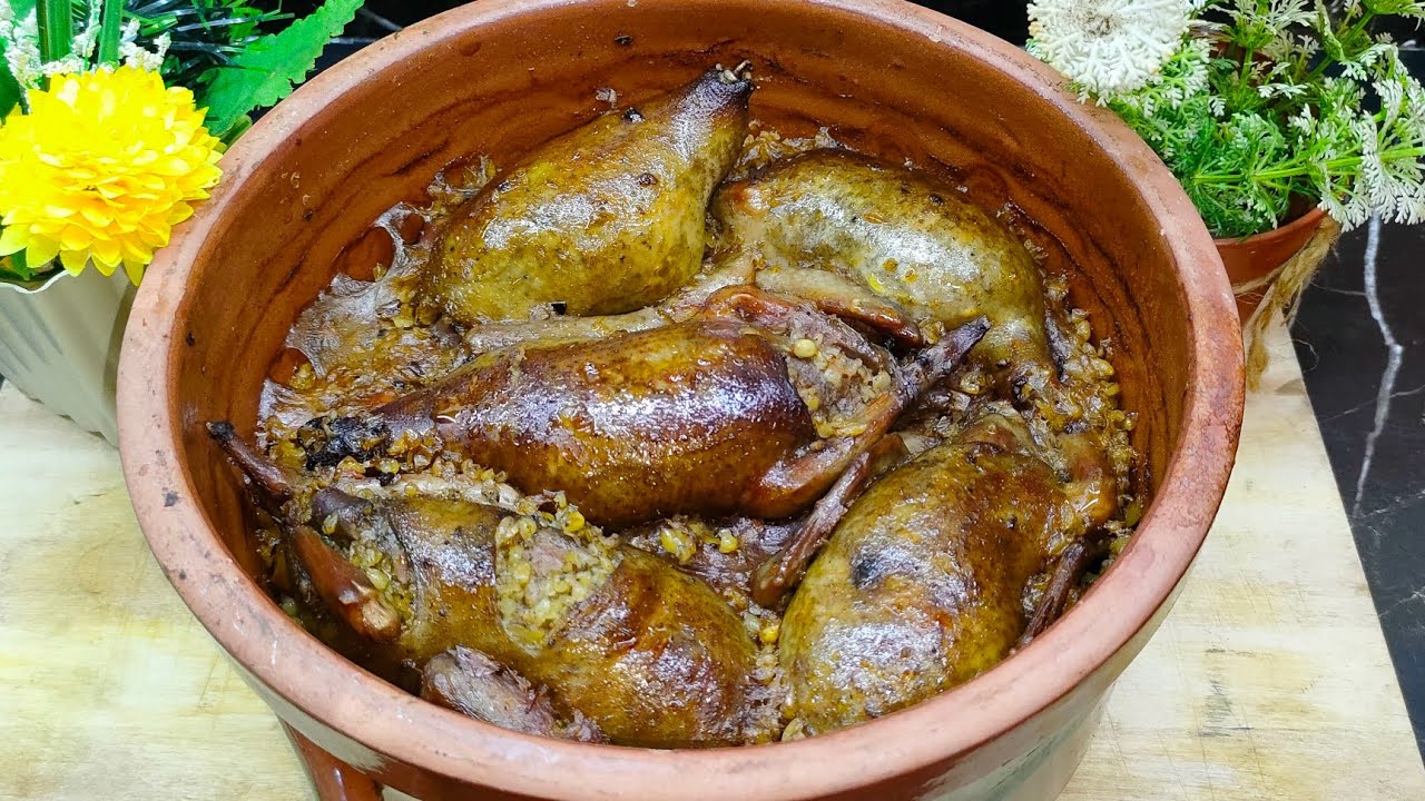 طاجن حمام بالفريك باسهل وانجح طريقه هتدعيلي