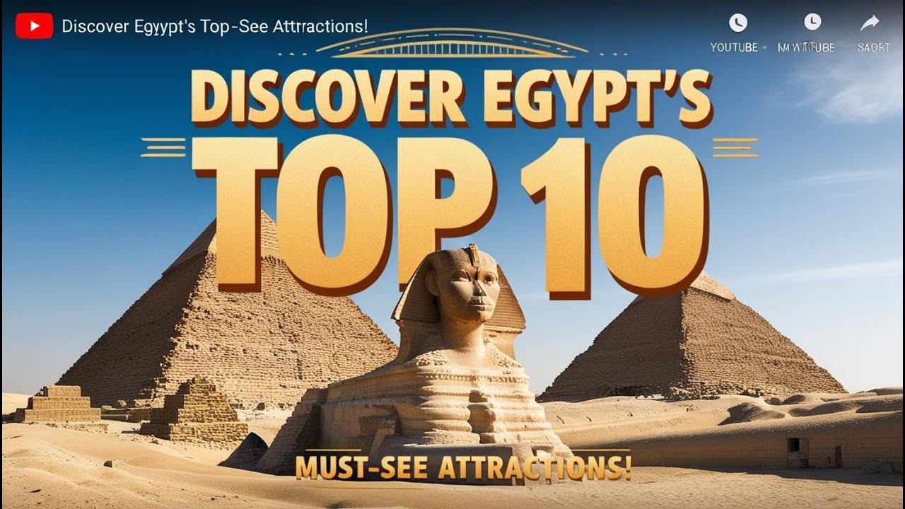Discover Egypt's Top 10 Must-See Attractions!  #Travel #Pyramids #Adventure #History #ExploreEgypt