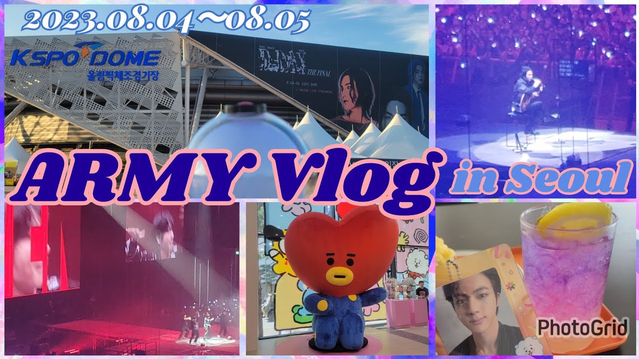【ARMY Vlog in Seoul】D-DAY THE FINAL/ LINE FRIENDS明洞/ KUO'S CAFE/ Moxy Seoul Insadong/