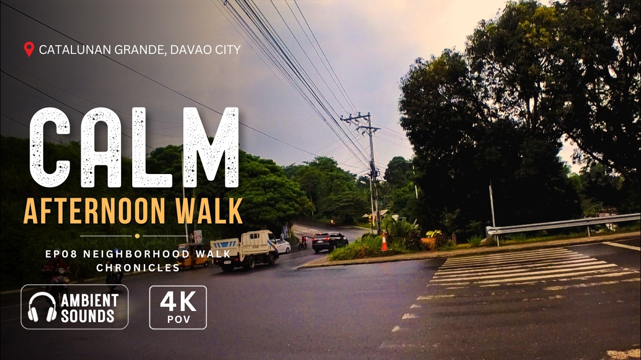 Ambient Afternoon Walk POV ✨ Elenita Heights Catalunan Grande Davao 🇵🇭 Village Ambience #DavaoCity