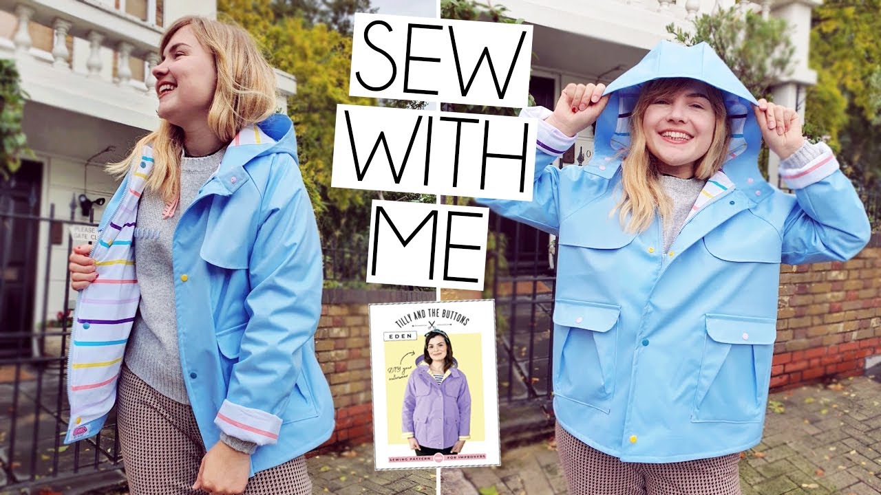 SEW WITH ME | Tilly & The Buttons Eden Raincoat | Vlog From Cutting to Making!