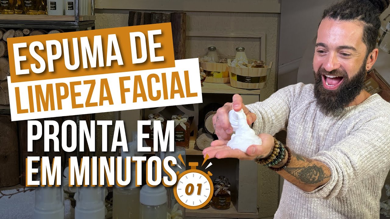 ESPUMA DE LIMPEZA FACIAL PRONTA EM MINUTOS