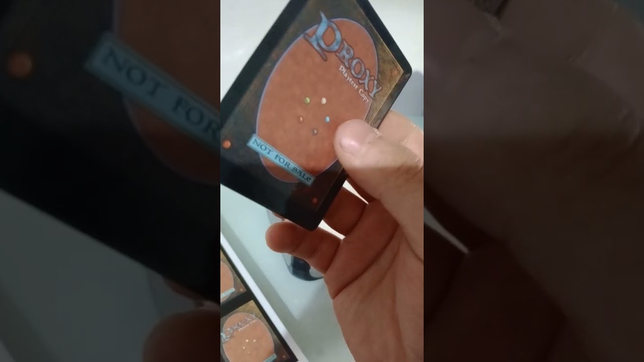 MTG proxy cards at home by laminating photo paper