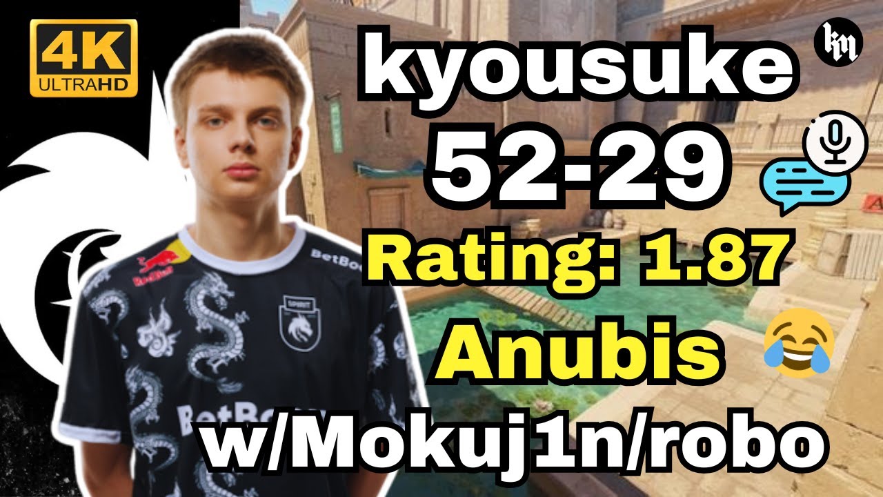 🔥kyousuke (52-29) w/Mokuj1n/robo (Anubis) | FACEIT 3700ELO | Oct 26, 2024 #cs2 #pov