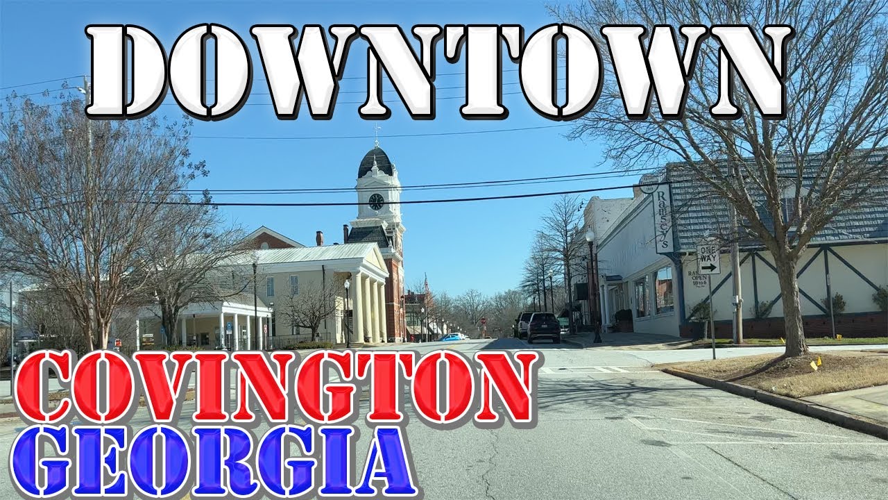 Covington - Georgia - 4K Downtown Drive