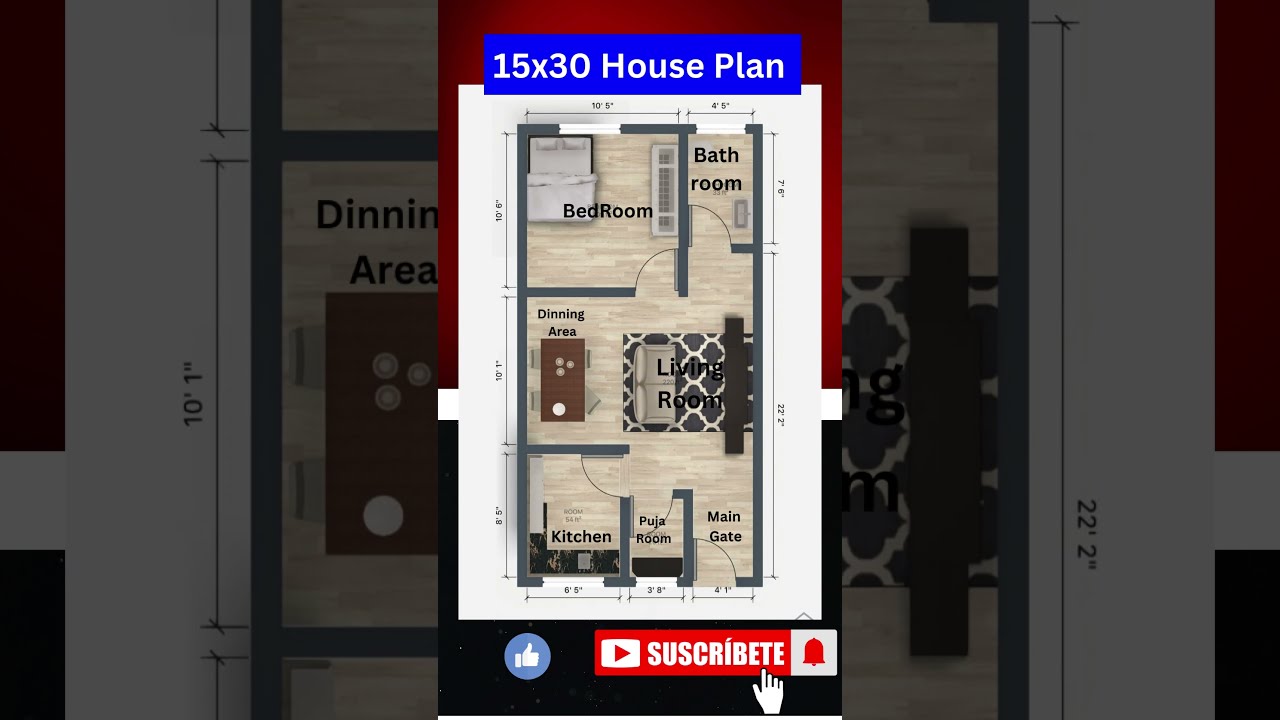 15'X30' East Facing House | 15 x 30 ghar ka naksha | 15 x 30 HOUSE PLAN | 15 x 30 best house plan