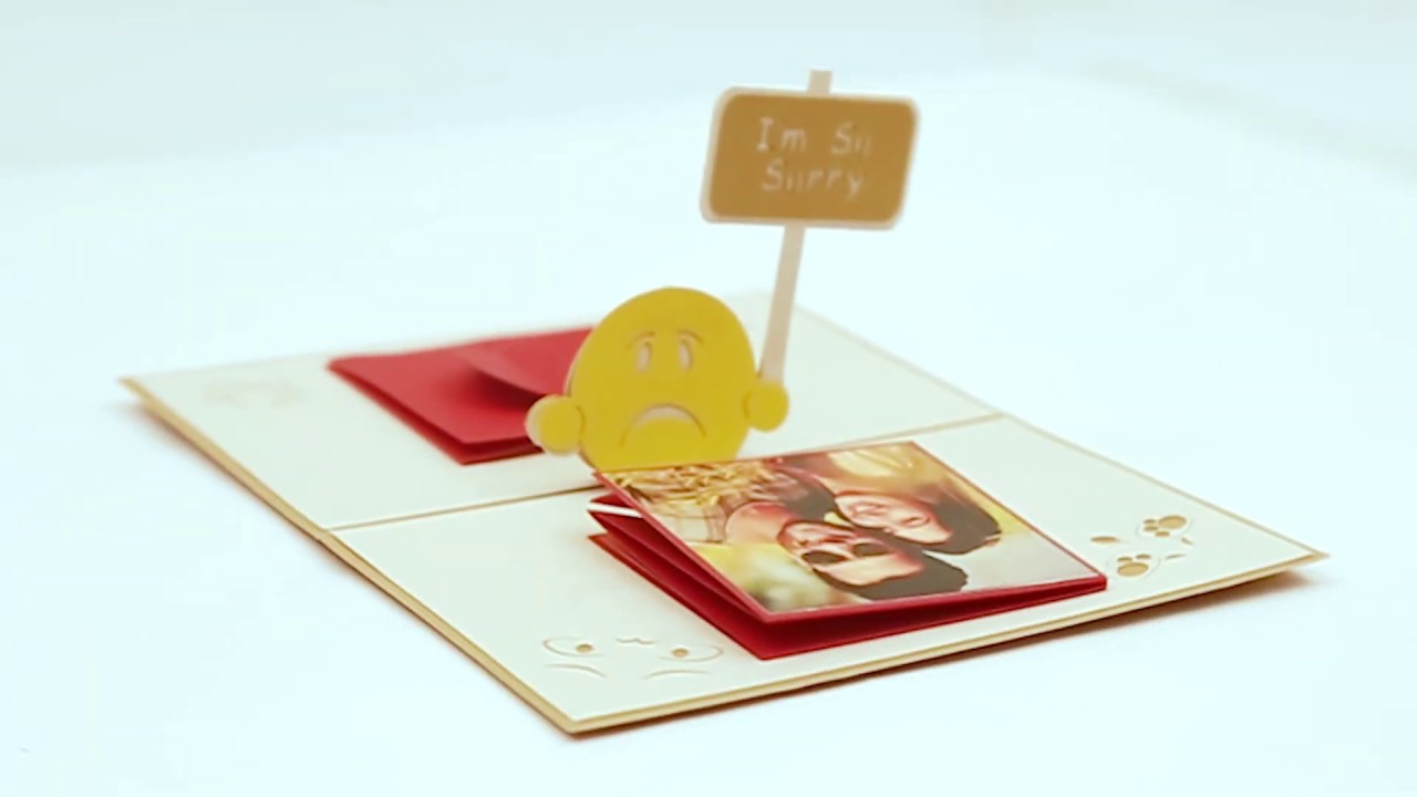 Sorry 3D Pop-Up Card | Handmade Greeting Cards | Gift Kya De