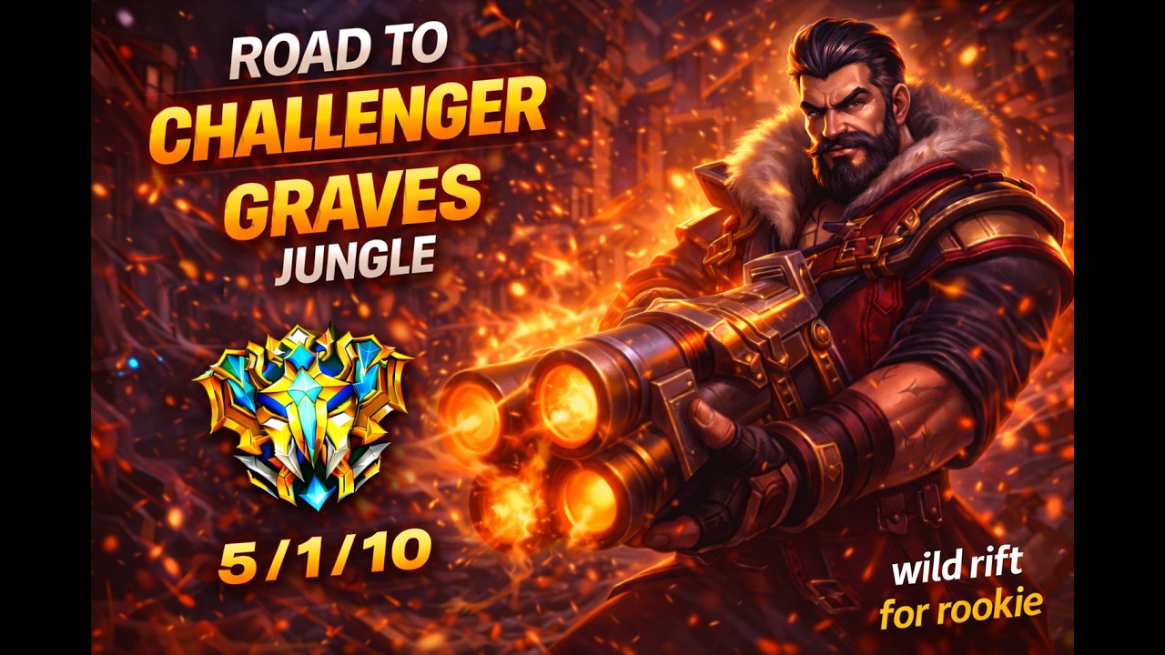 [Wild Rift] Graves Jungle 5/1/10 – Map Control Master - Graves Jungle Is Too Strong