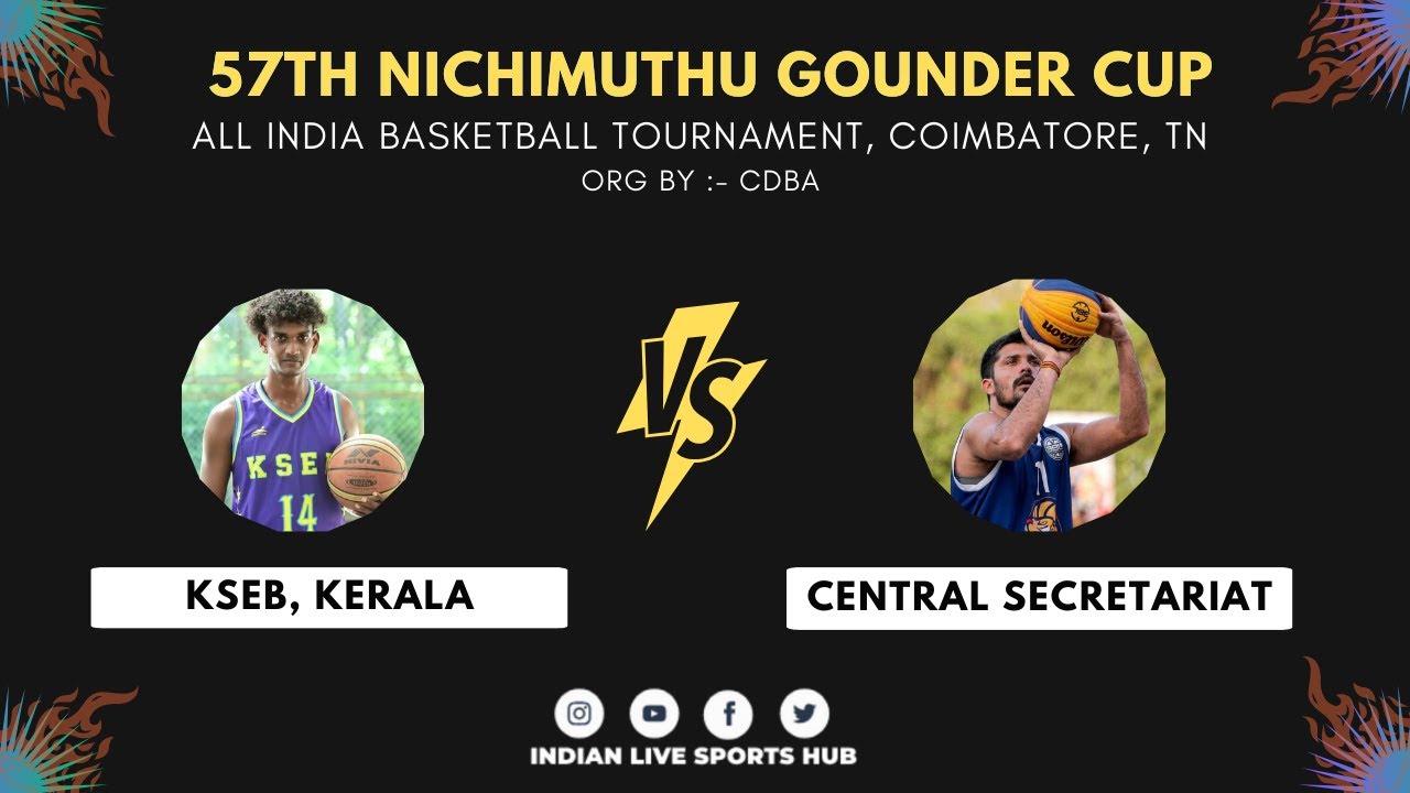 KSEB Vs Central Secretariat | All India 57th Nachimuthu Gounder Cup 2024, Coimbatore, TN