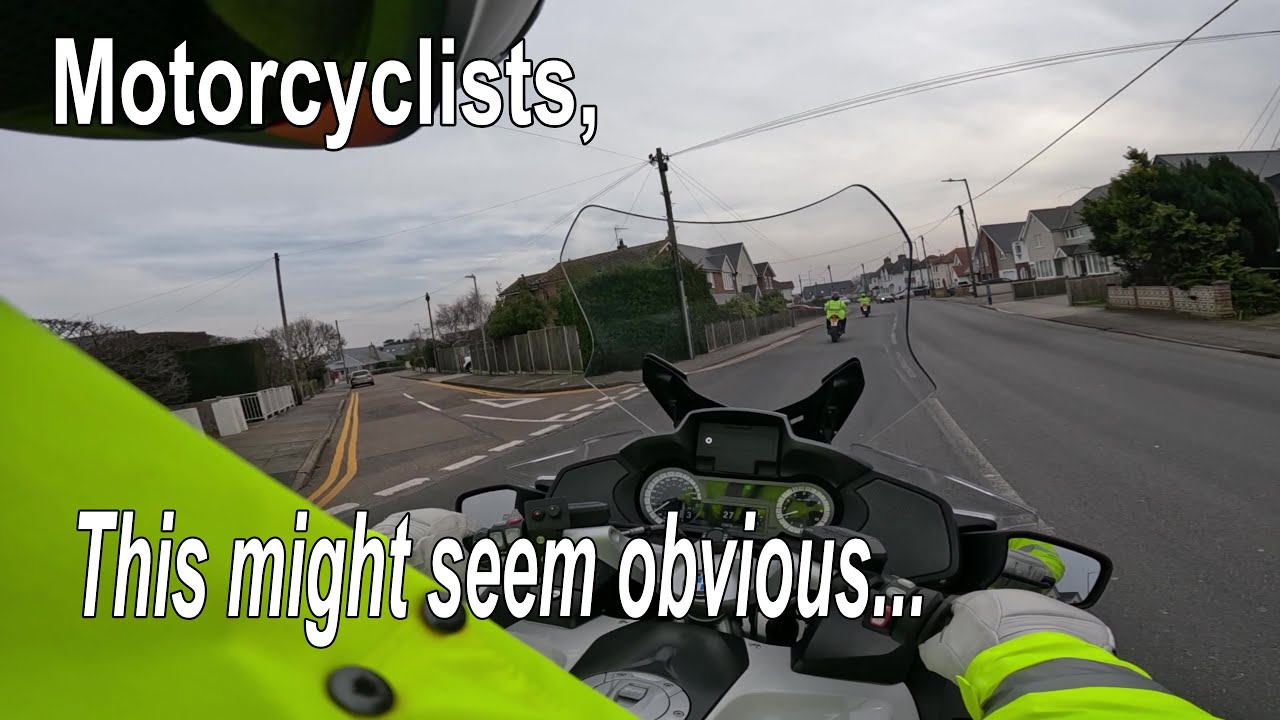 Motorcyclists, This might seem obvious