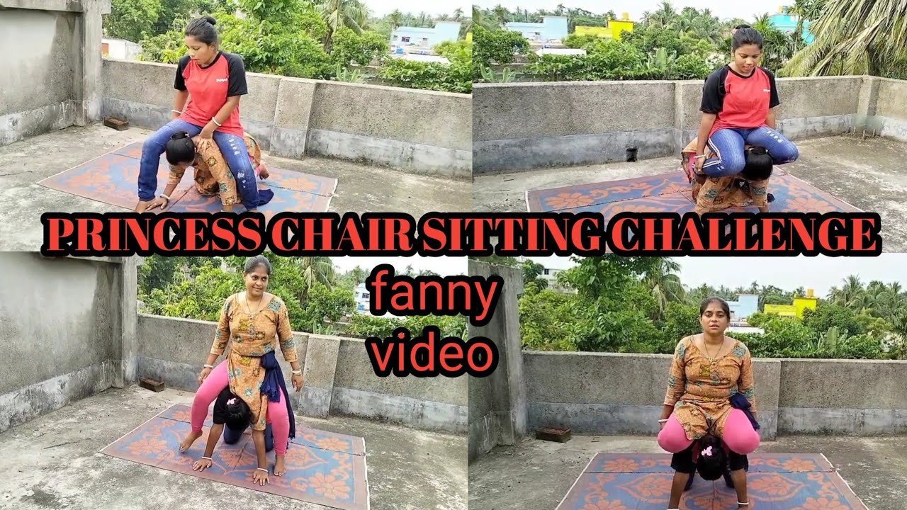 PRINCESS CHAIR SITTING CHALLENGE 😍//রাজকুমারীর চেয়ারে বসা