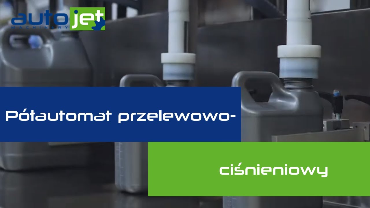 P&oacute;łautomat przelewowo-ciśnieniowy. Pressure overflow filler. ⚙️ Autojet