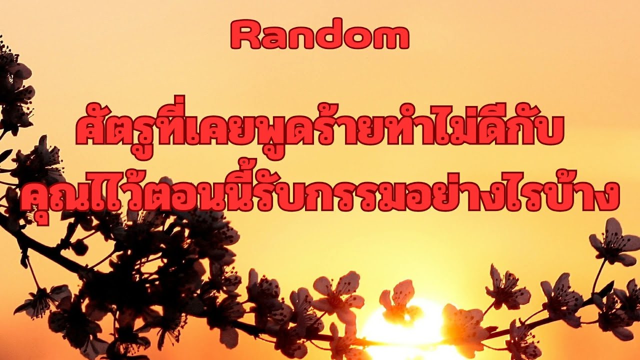 Random Rp.1576 #ศัตรูที่เคยพูดไม่ดีกับคุณไว้ตอนนี้กำลังรบกรรมอะไรอยู่ Timeless ทุกราศี