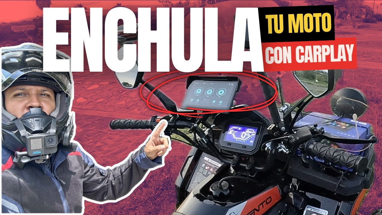 TUNEA 😎👌 tu MOTO con esta PANTALLA con CARPLAY | IYING M7