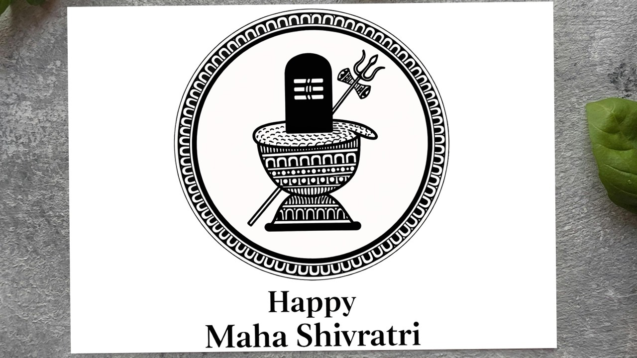 Maha Shivratri Special Mandala Art 2026 | Easy Shiv Mandala Drawing Step By Step | Mahadev Tutorial