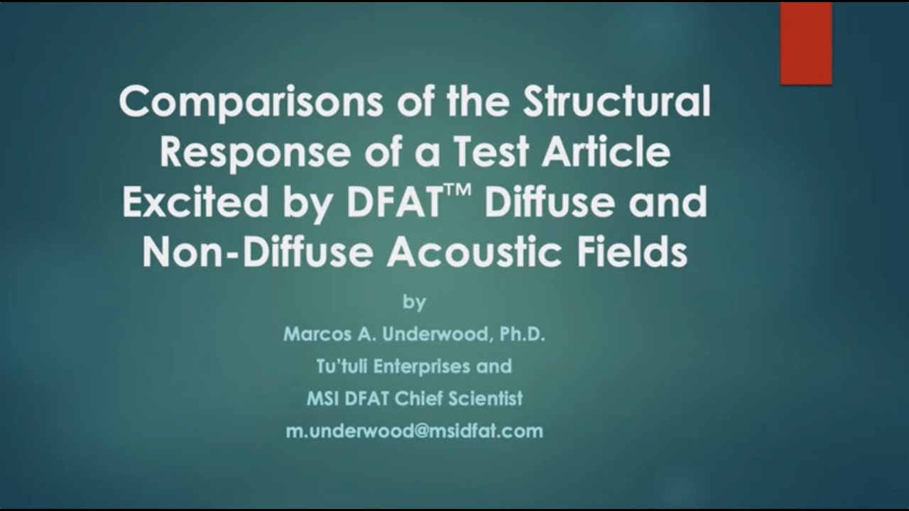 MSI Direct Field Acoustic Testing Studies Comparisons of the Structural Response