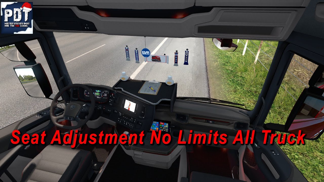 ✅[ETS2. V1.36]...PDT...Seat Adjustment No Limits (Interior Multi View Camera) v 2.4 *Best Mod*