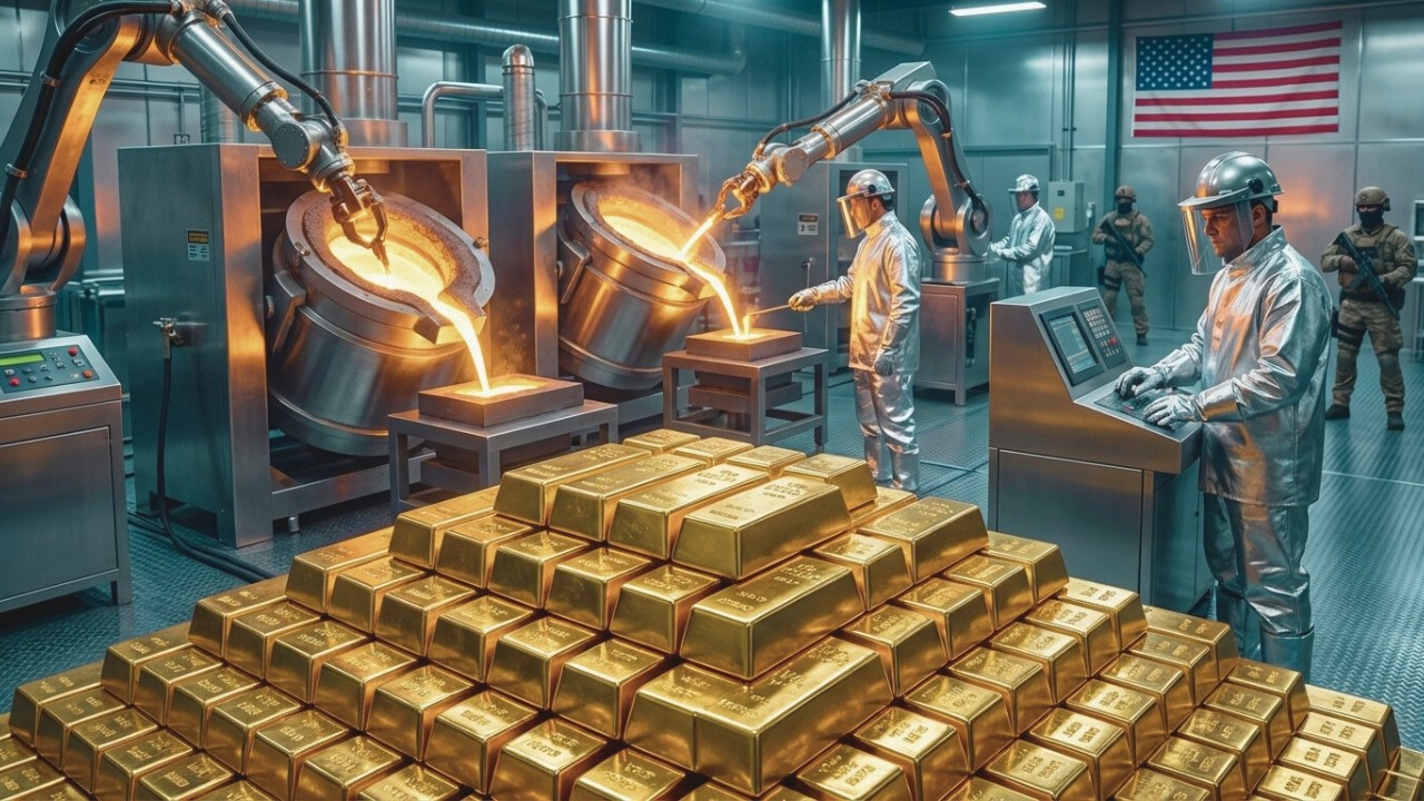 Inside the 24K Gold Factory | From Ore to Pure Gold Bars (Full Factory Process)