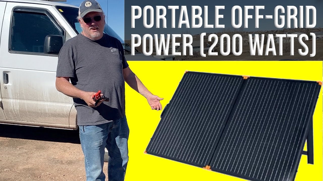Testing a FLEXSOLAR 200 Watt Briefcase Solar Panel - Charging Portable Power Station