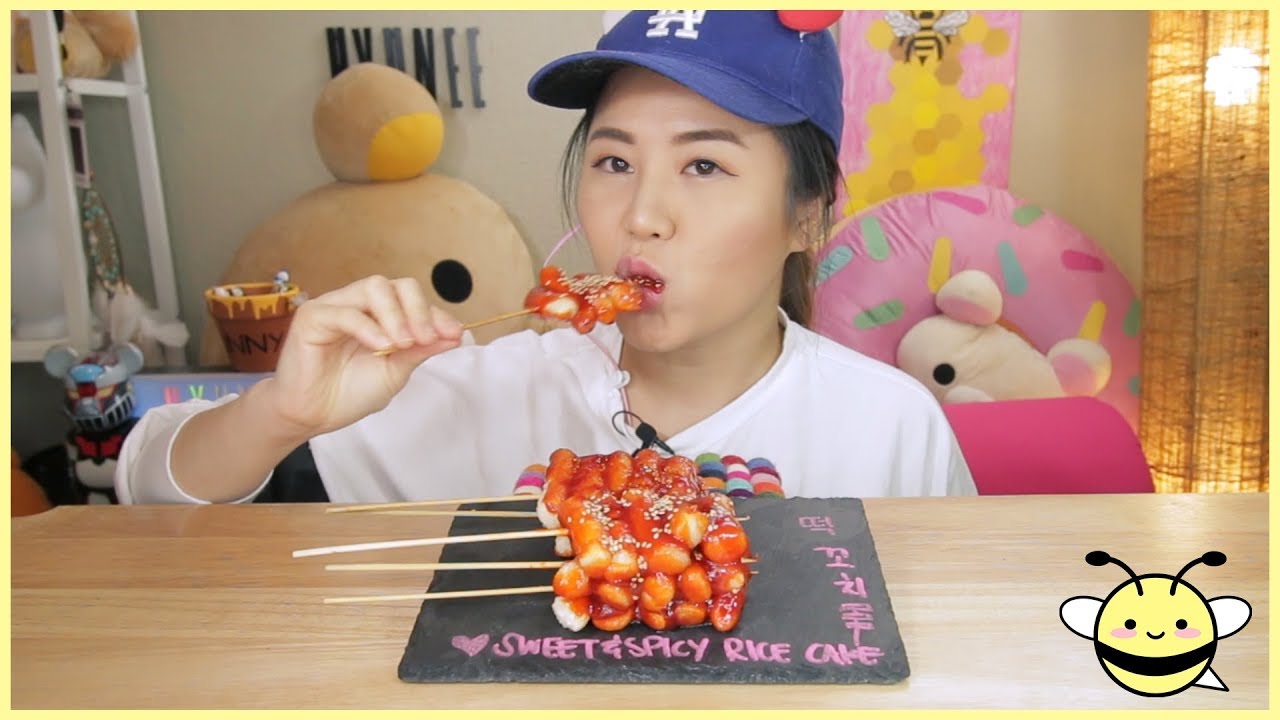 ASMR SPICY RICE CAKES | Eating Sounds