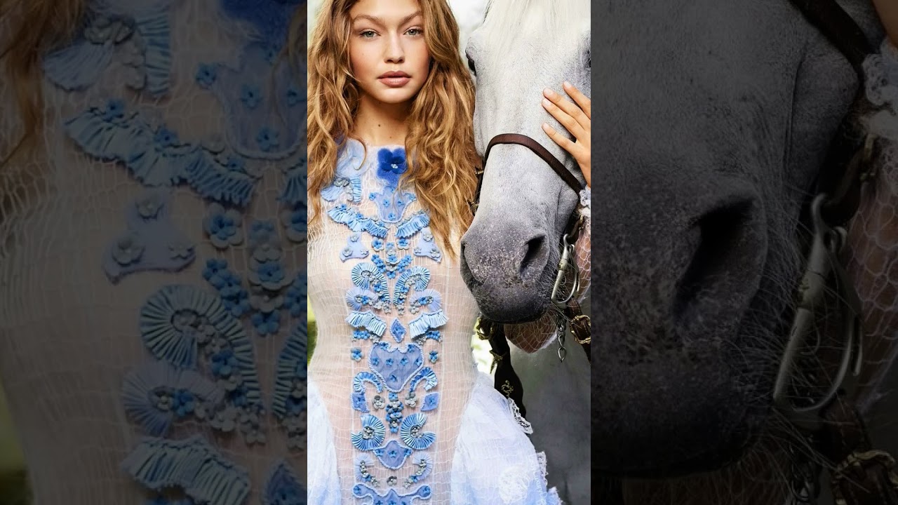 Gigi photoshoot with pets #gigihadid #gigi #fashion #model #viralvideo #photography #viralreels #new