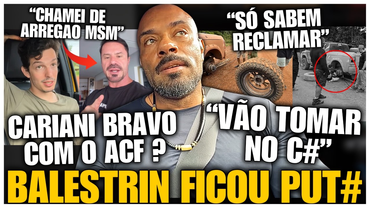 DEU RUIM! BALESTRIN PERDE A PACIÊNCIA E ACF MANDA A REAL SOBRE CARIANI