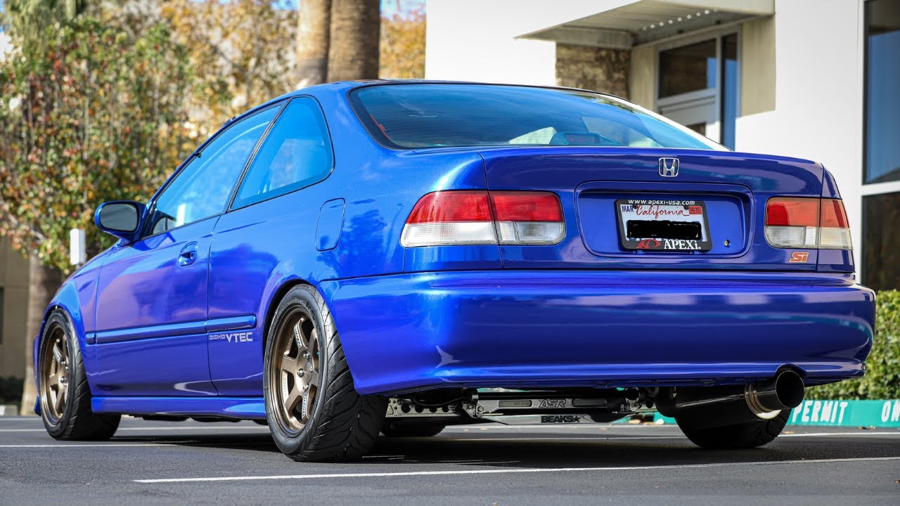 THE CLEANEST OEM+ EM1 IN SOCAL! | 1999 Honda Civic Si Build @rockabilly_styln