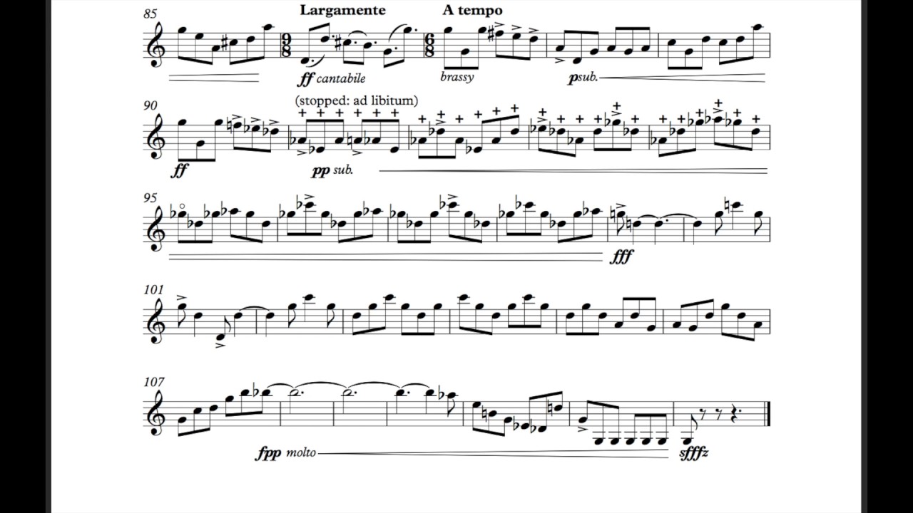 Jeppe Moulijn: Horn of Plenty 3d movement performed by Gabriel Dambricourt