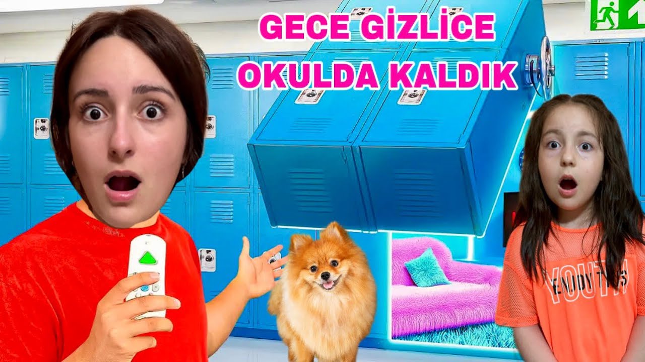 ZEYNEP HİRANUR KÖPEĞİMİZ COOKİE EKİPLE BİRLİKTE GECE GİZLİCE OKUL DA KALDIK/ 6.BÖLÜM