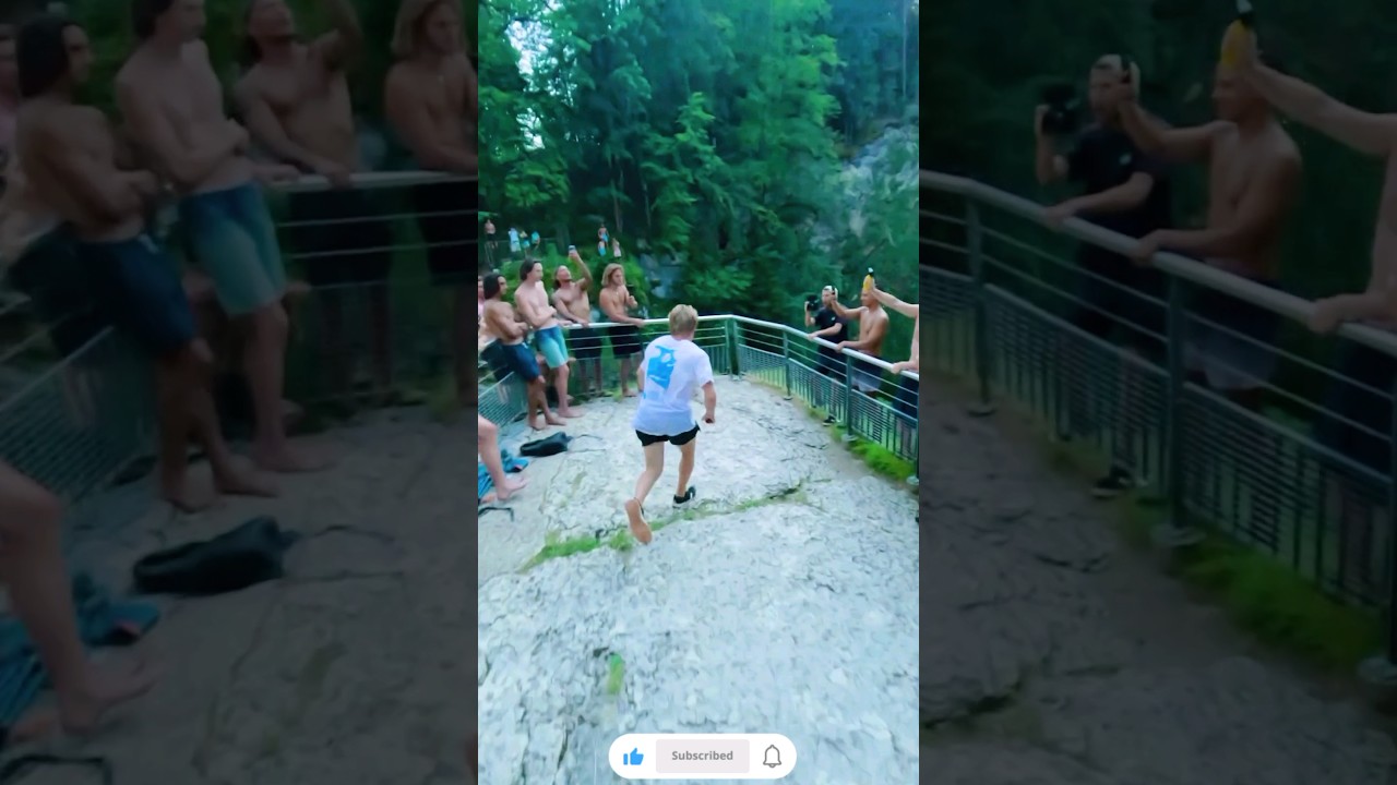 Barani out 27m saut du doubs | #shorts #trending #jump #adventureworld