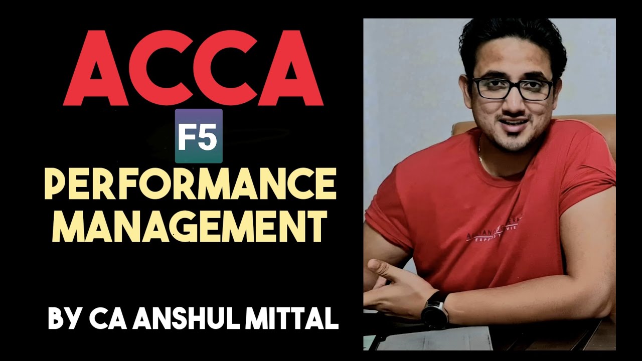 ACCA F5 - Performance management - Chapter 1 - Revision of MA (Part 1)