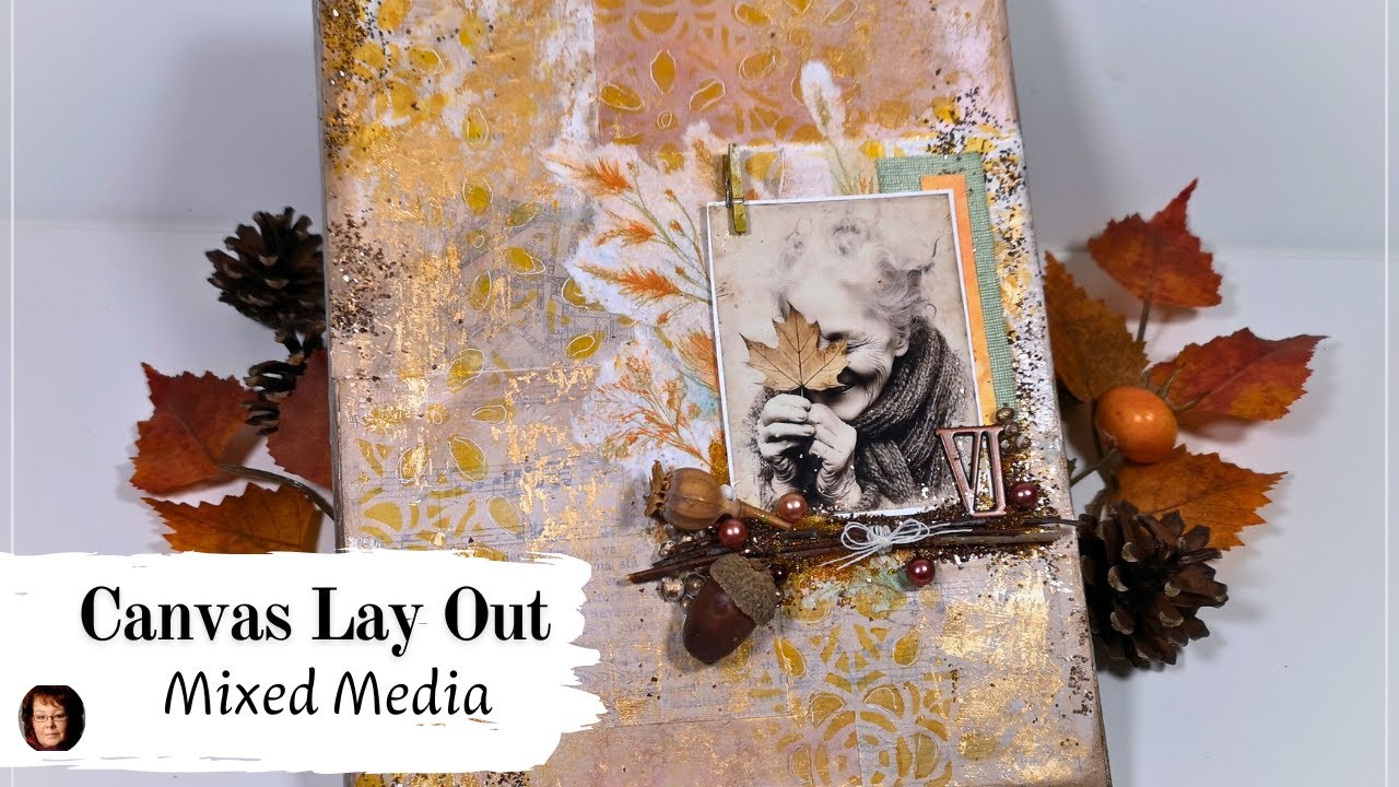 Mixed Media LO on a Canvas - Triple Art Fusion Season 2 - Giveaway bag challenge