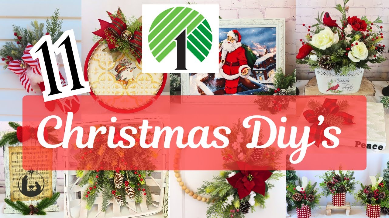 🎄Crafting a BEAUTIFUL Rustic COUNTRY CHRISTMAS🎄 | Dollar Tree 🎄