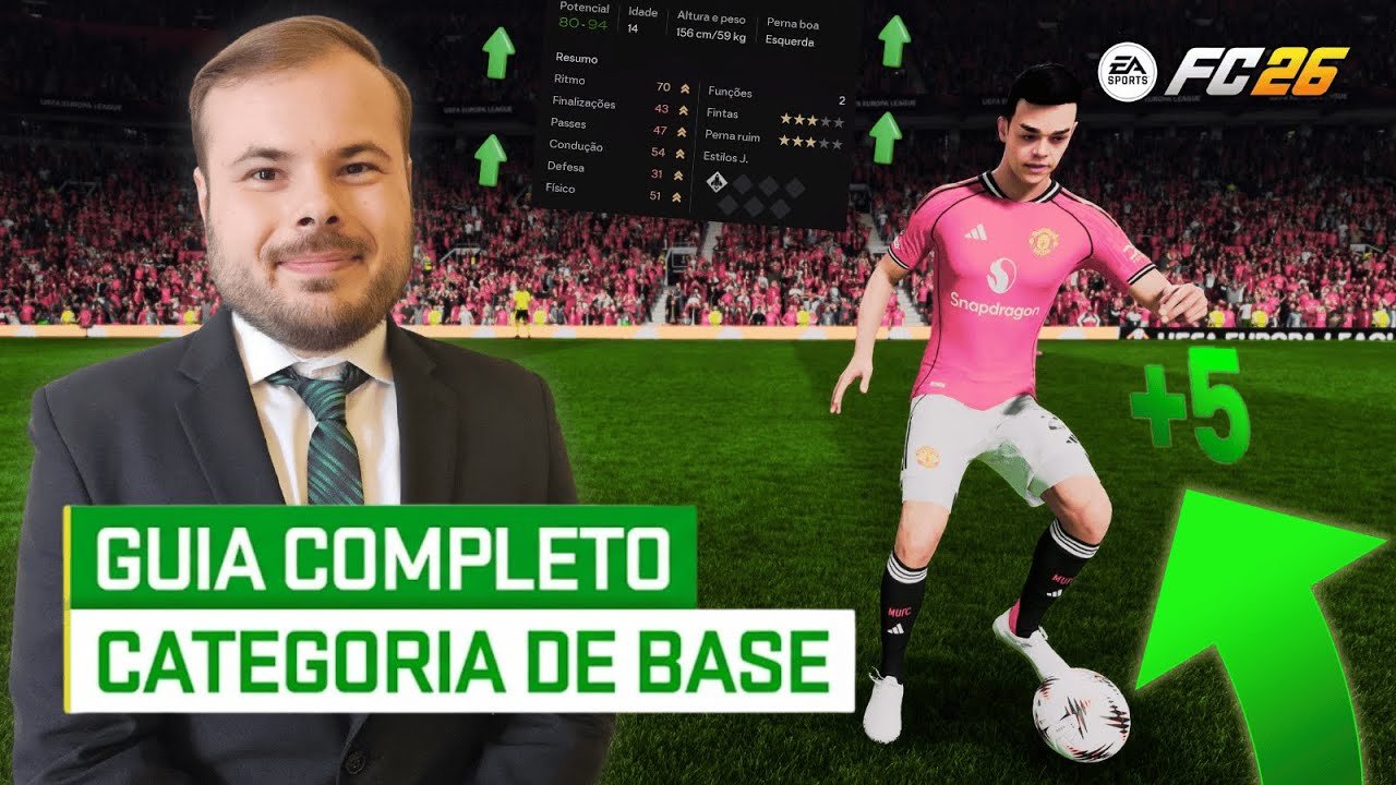 FC 26 | TUDO sobre a CATEGORIA DE BASE no MODO CARREIRA (guia completo)