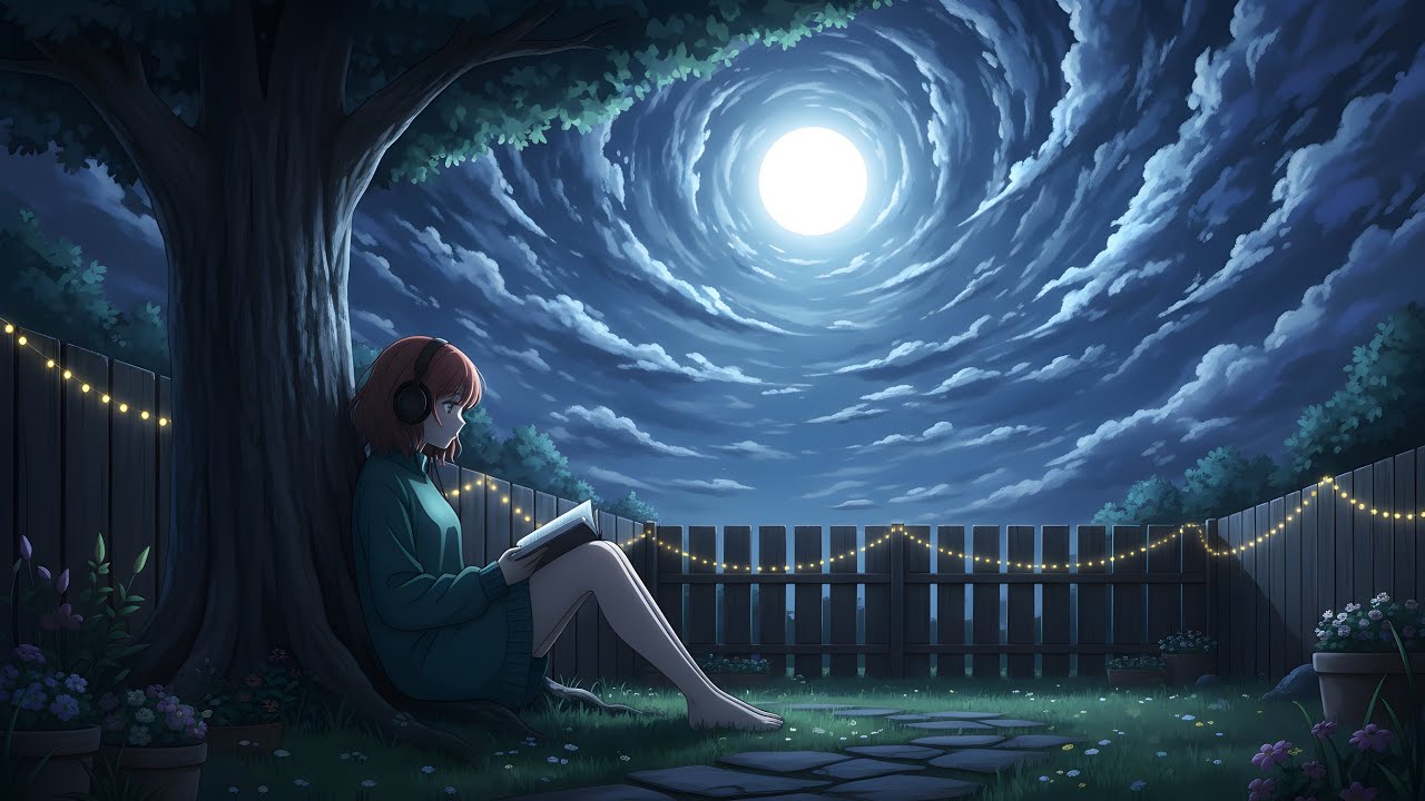 Late Night Reading • Calm Lofi Beats to Focus Under the Moonlight