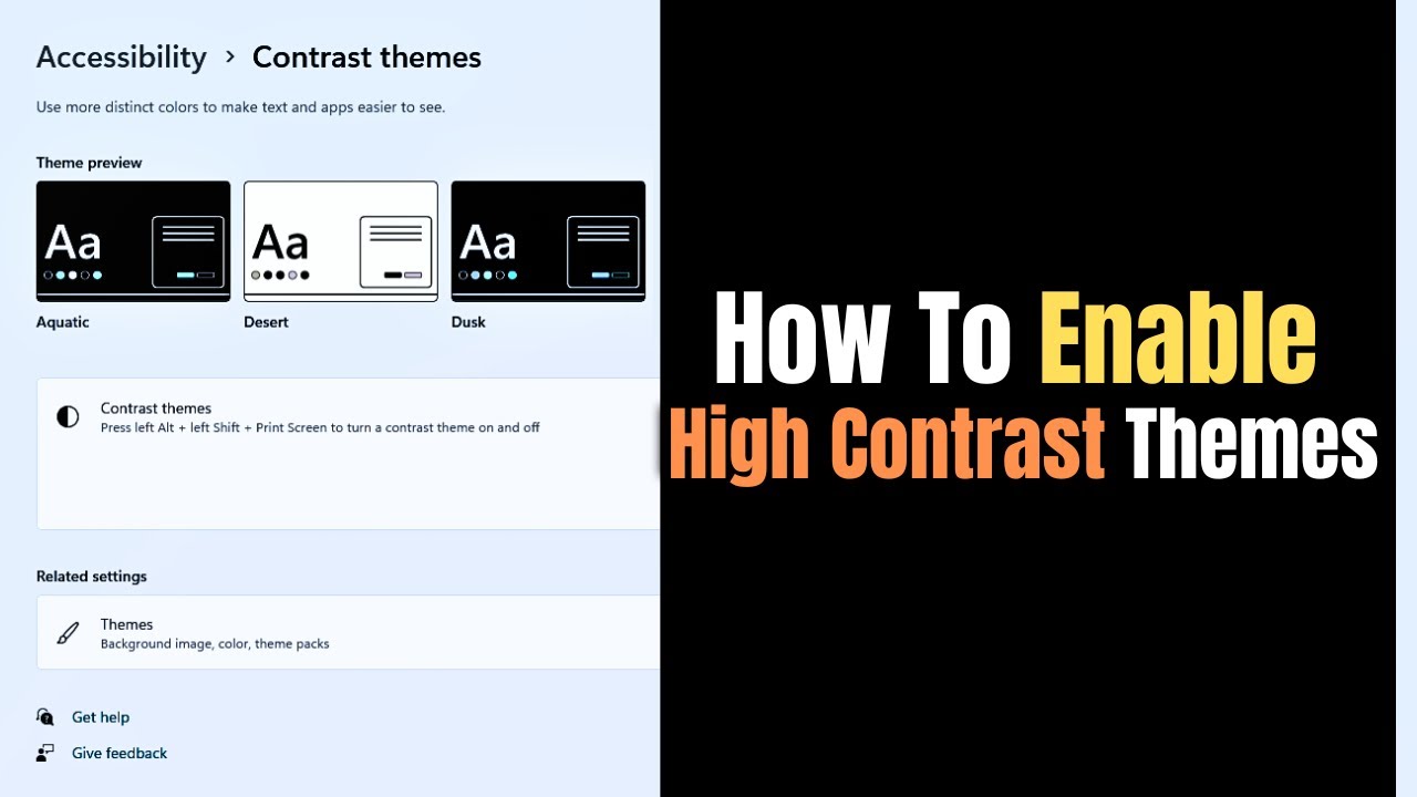How to Enable High Contrast Mode in Windows | Improve Screen Visibility Easily! 🎨