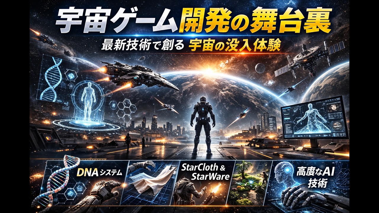 【Star Citizen開発最前線】DNAキャラクター生成とStarClothの進化｜没入感はここまで来た！宇宙を構築する次世代エンジニアリング解説