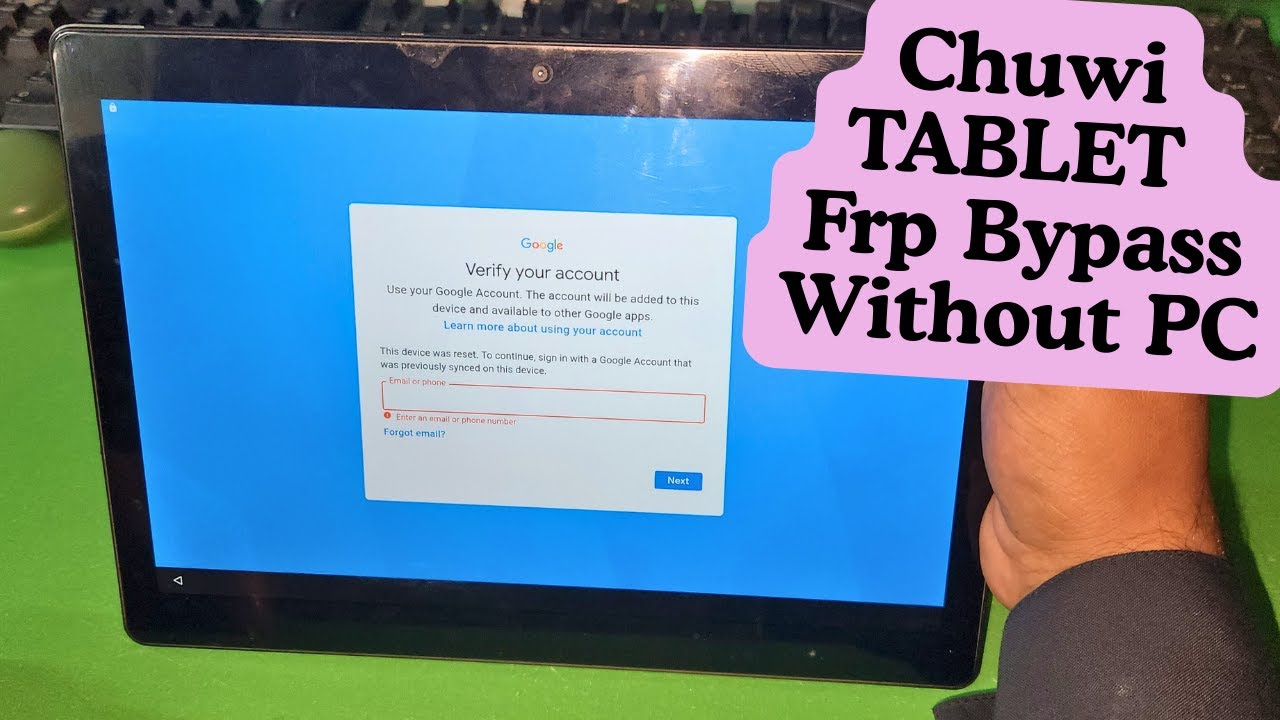 Chuwi Hi9 Air Frp Bypass Andrid 8.0.0 Without PC || tablet chuwi hi9 frp bypass