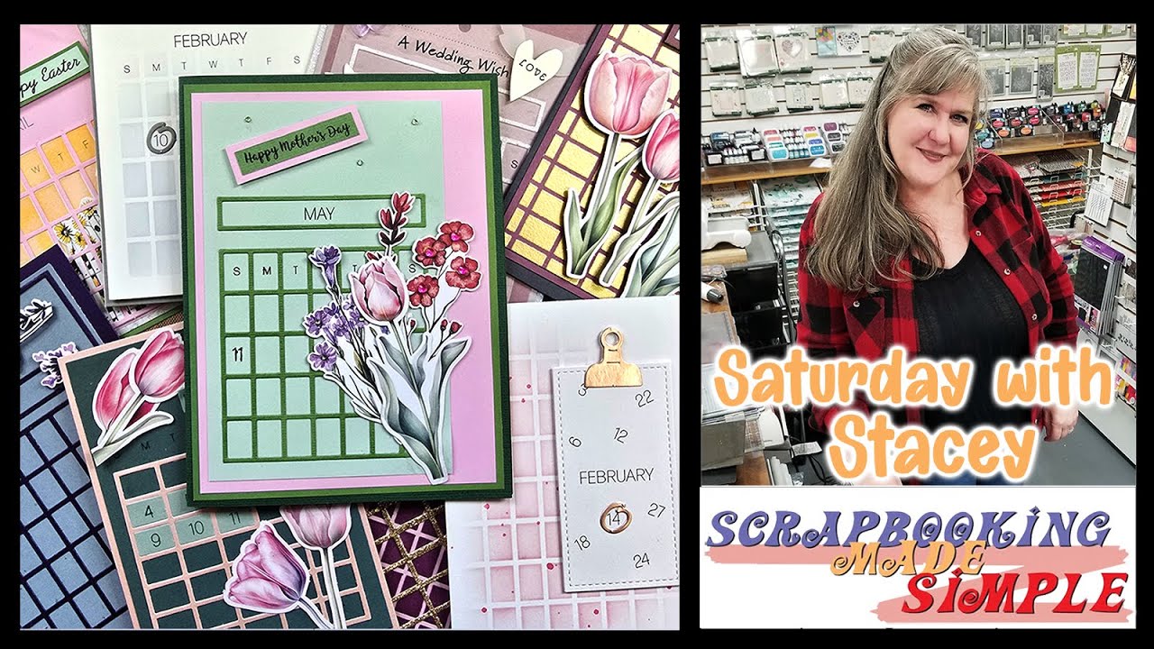 587 Saturday with Stacey Craft Class.  A Die, Stamp & Stencil set that is so useful & affordable too