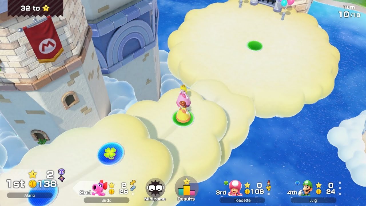 Super Mario Party Jamboree #90 Mario's Rainbow Castle Daisy vs Birdo vs Luigi vs Toadette