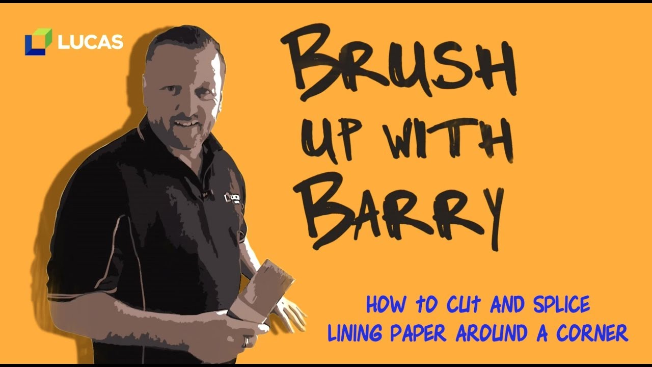 How to cut and splice lining paper around a corner