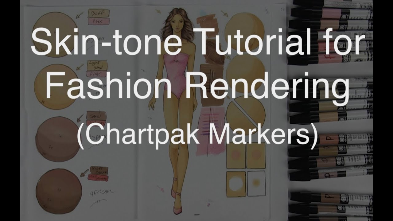 Skin-tone Tutorial for Fashion Rendering | Chartpak Markers