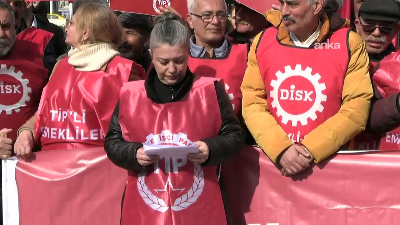 Türkiye İşçi Partisi, emeklilerin maaşlarındaki erimeye dikkat çekmek amacıyla açıklama yapıyor