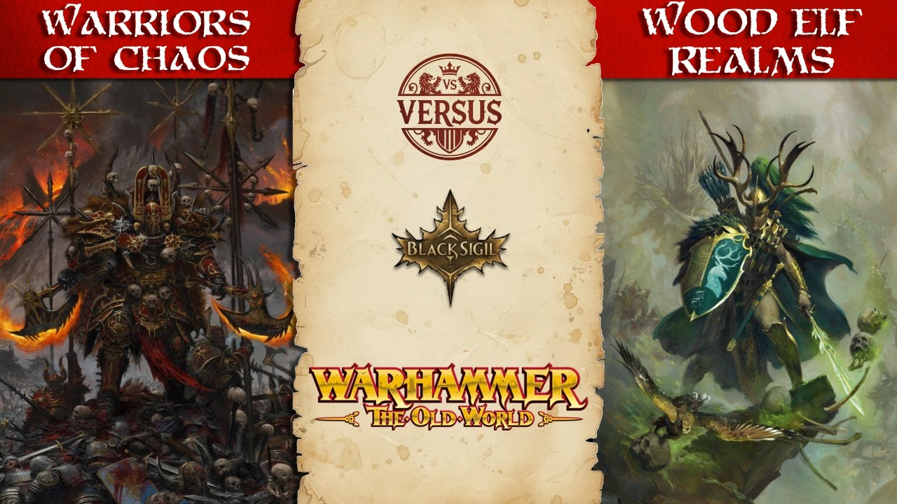 Warriors of Chaos vs Wood Elf Realms | 2000pts Battle Report | Warhammer: The Old World