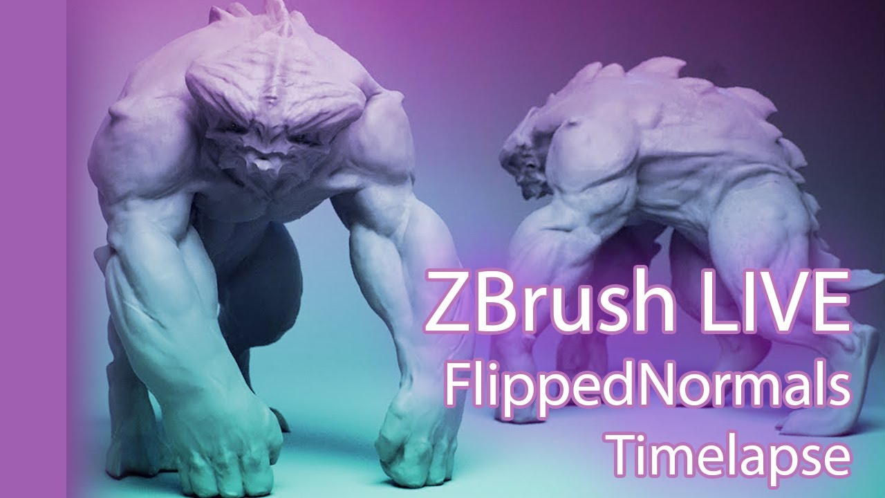 ZBrush LIVE - FlippedNormals: Sculpting the Base - Timelapse