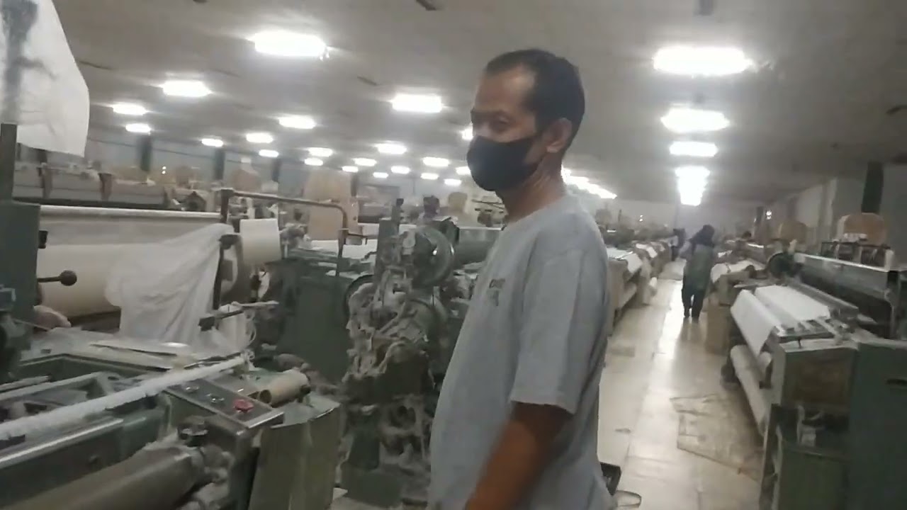 Mengenal Mesin Tenun AJL (Air Jet Loom) cara menjalankan mesin putus pakan